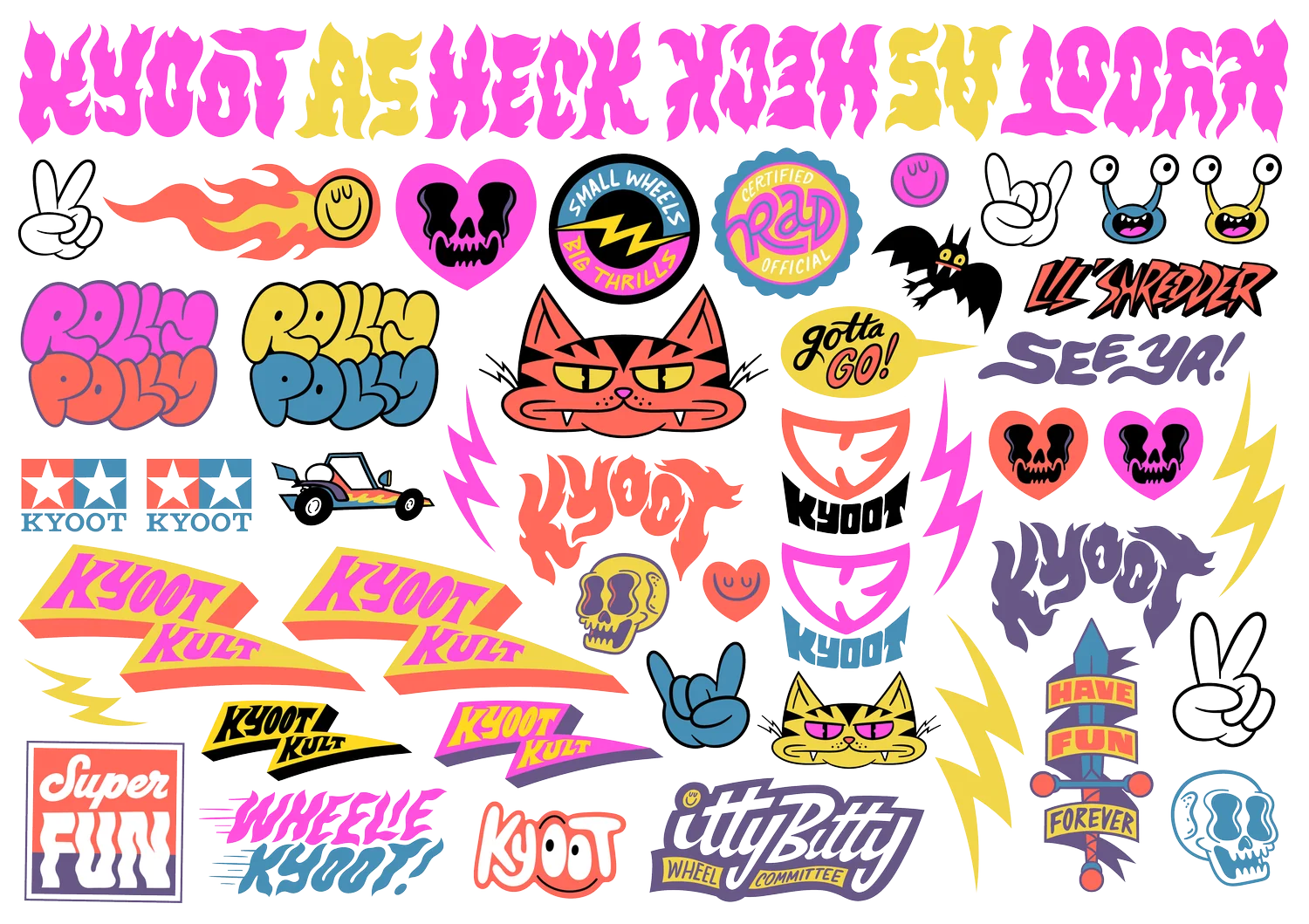 Kyoot Super Duper Fun Time Sticker Sheet